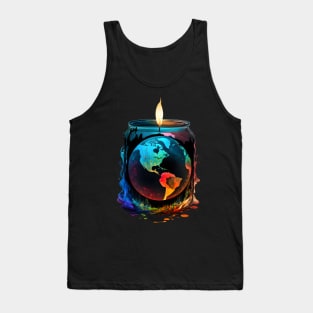 Illuminate Earth: A Candle for Change Tank Top